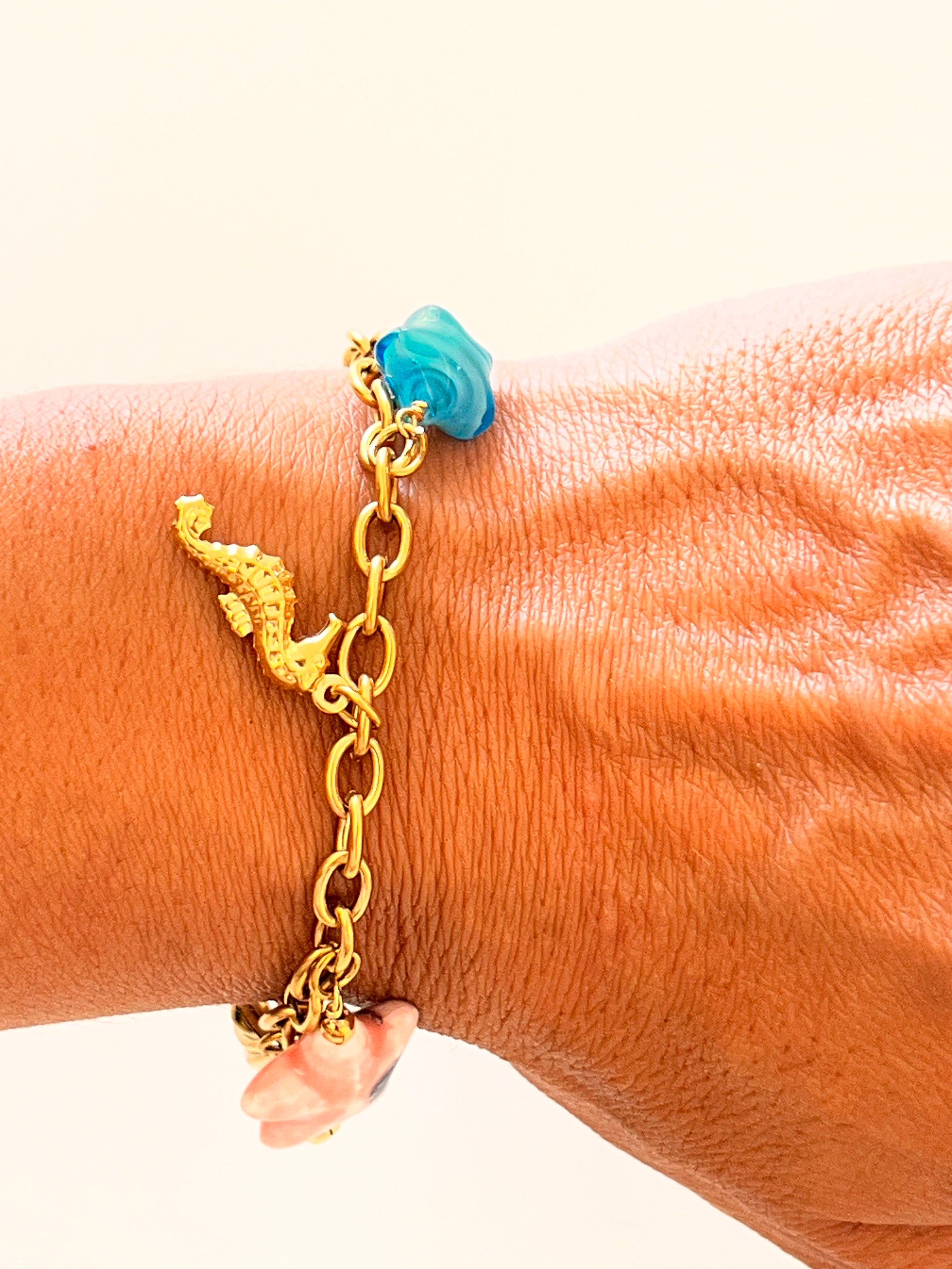Bracelet Océane Dorée ✨🌊🐚