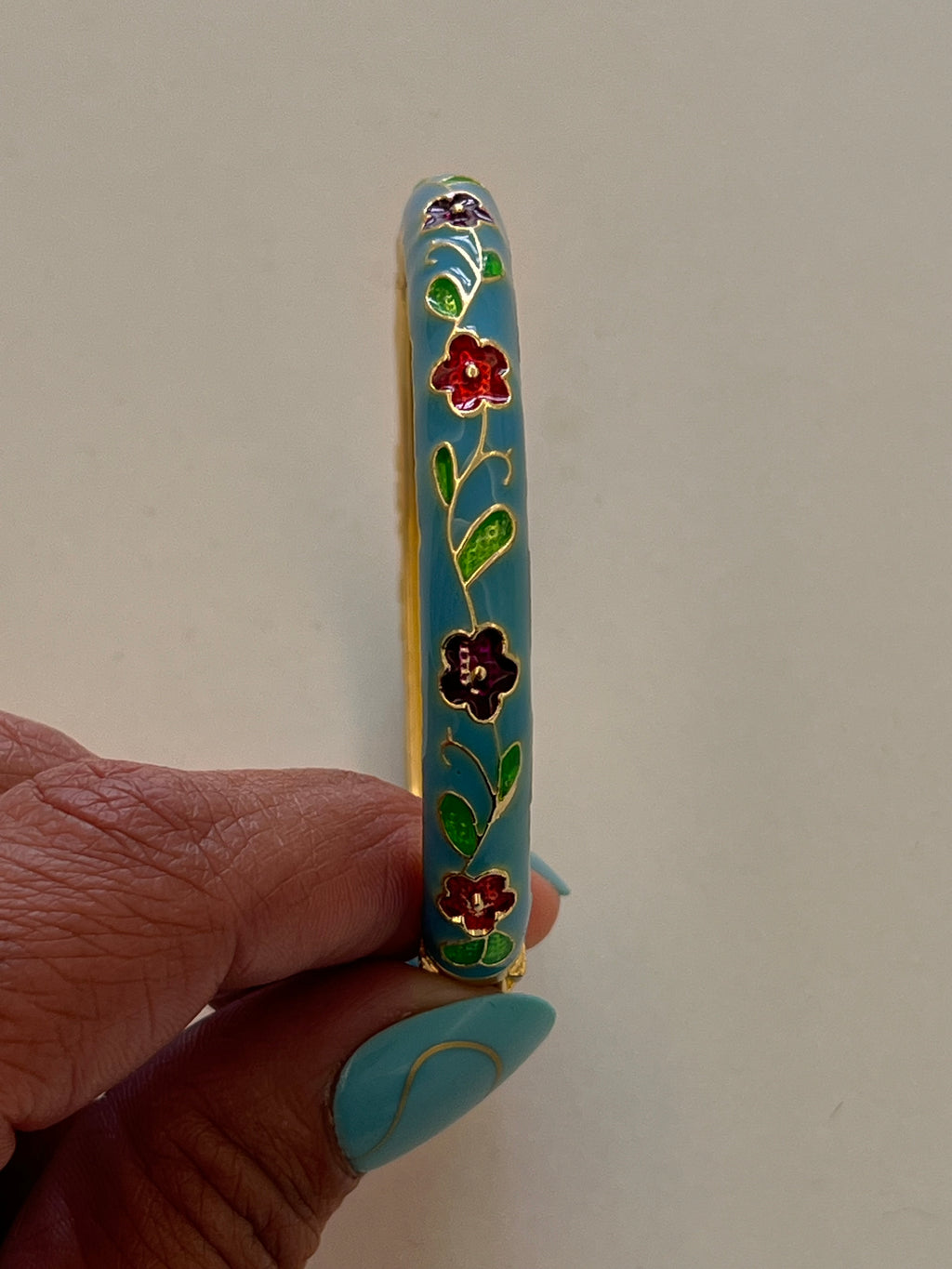 Jonc Thaïlandais Bleu Ciel Fleuri 🌸
