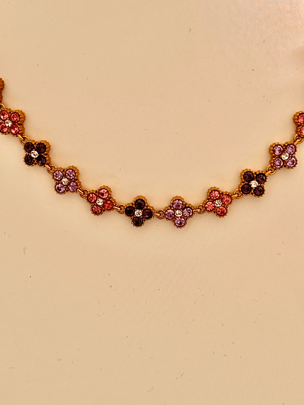 Collier Ilora Rose & Chocolat ✨
