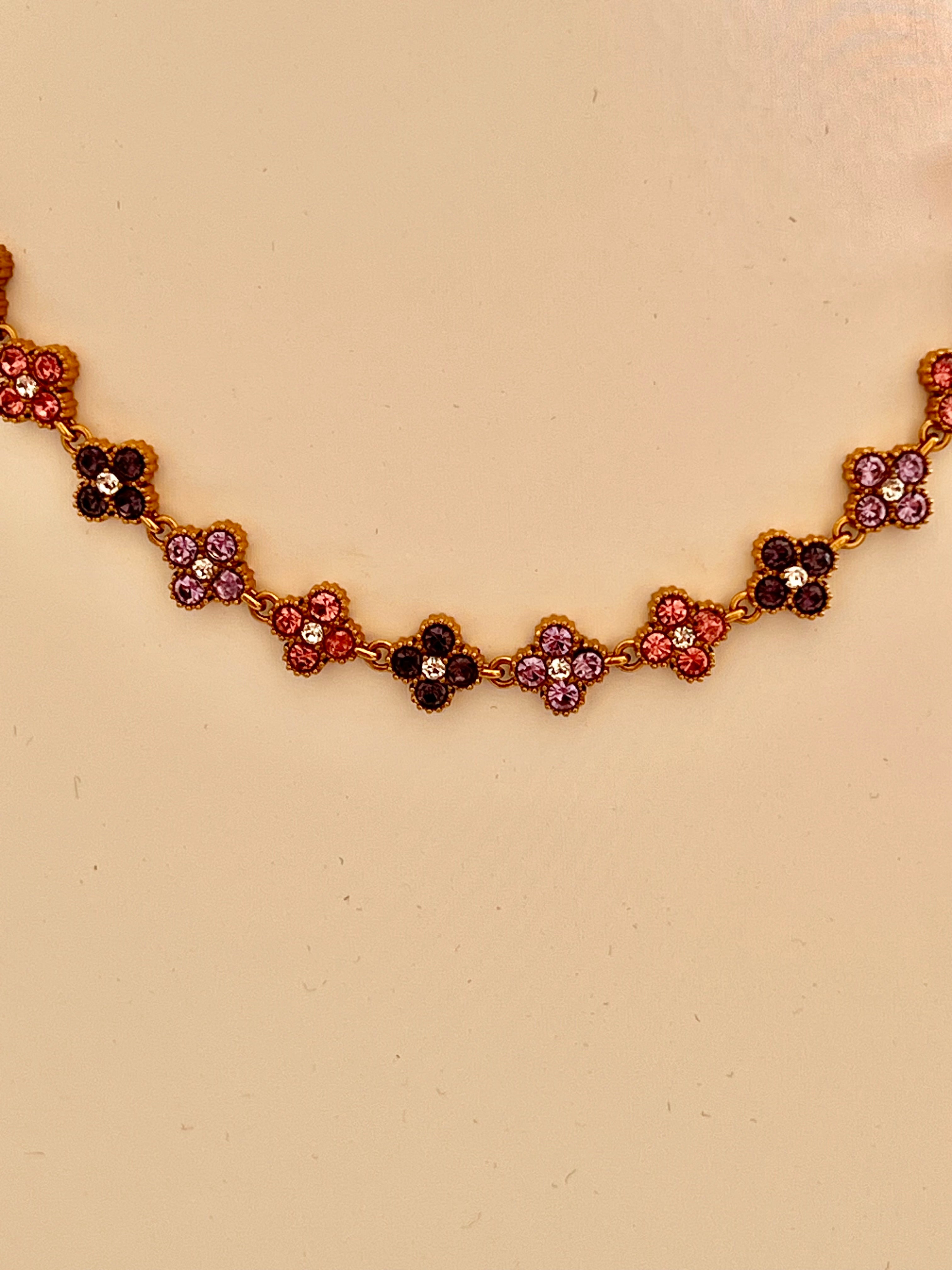 Collier Ilora Rose & Chocolat ✨