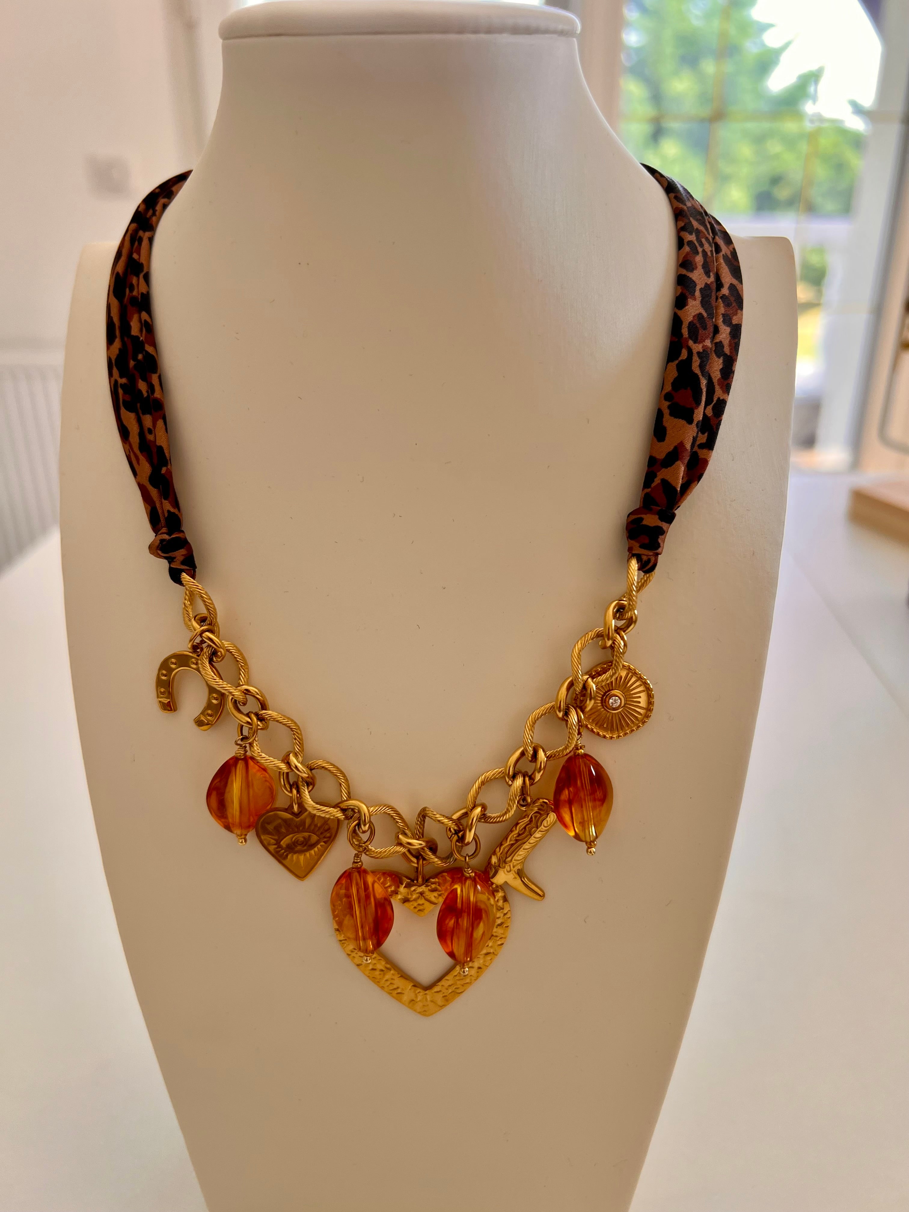 🐆 Collier Savannah Dorée