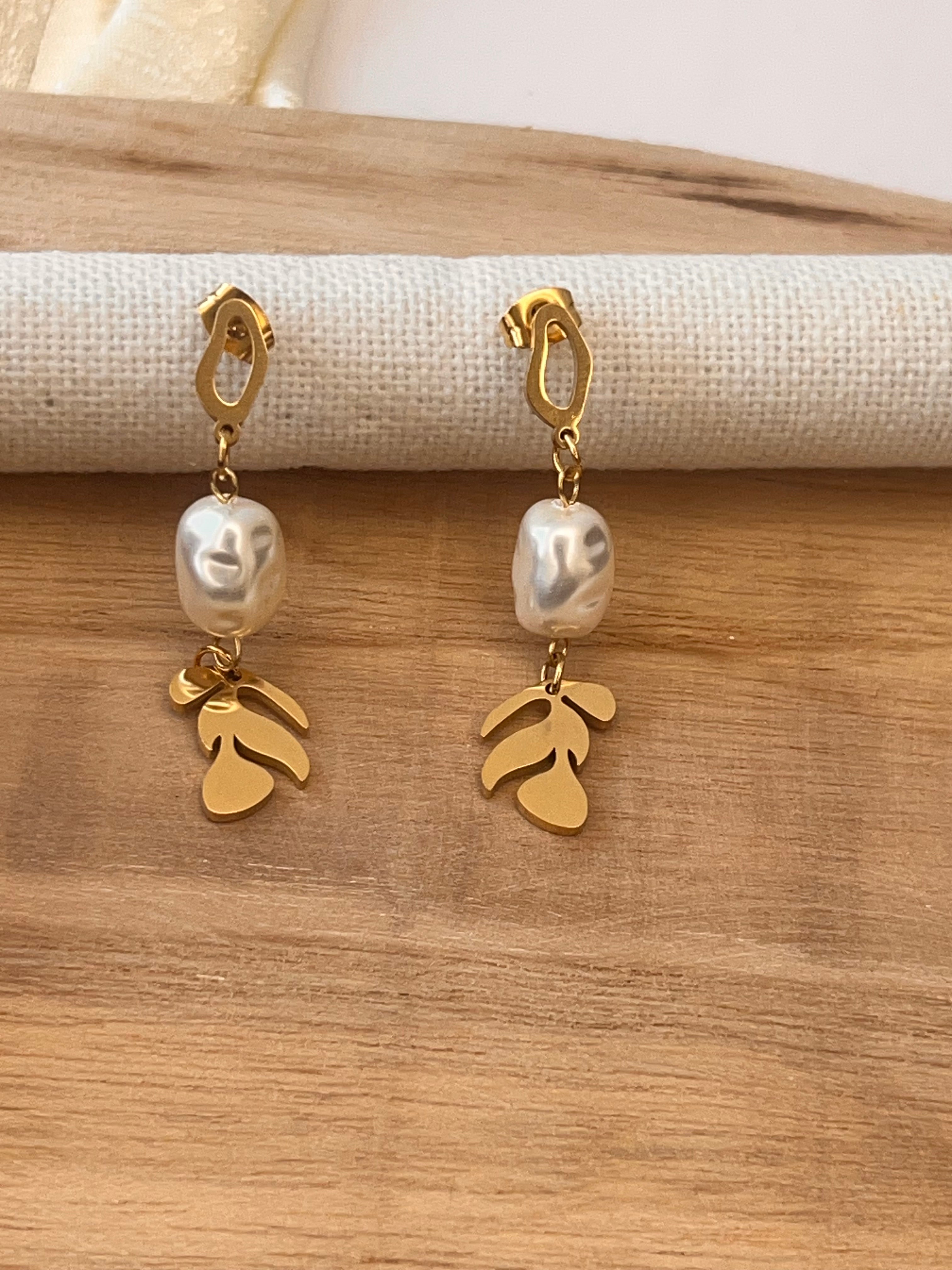 BOUCLE D’OREILLES ALBA LEAF
